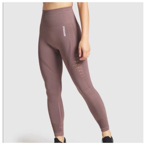 Gymshark Energy Seamless Cutout Mesh High-Rise Compression Training  Leggings XS - Picture 1 of 11